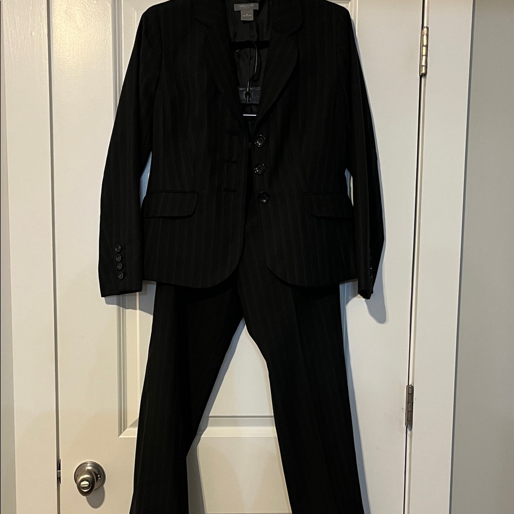 Ann Taylor Dark Pinstripe Suit